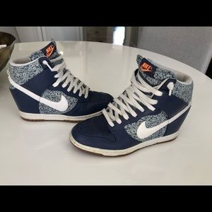 Nike sky high wedge sneakers